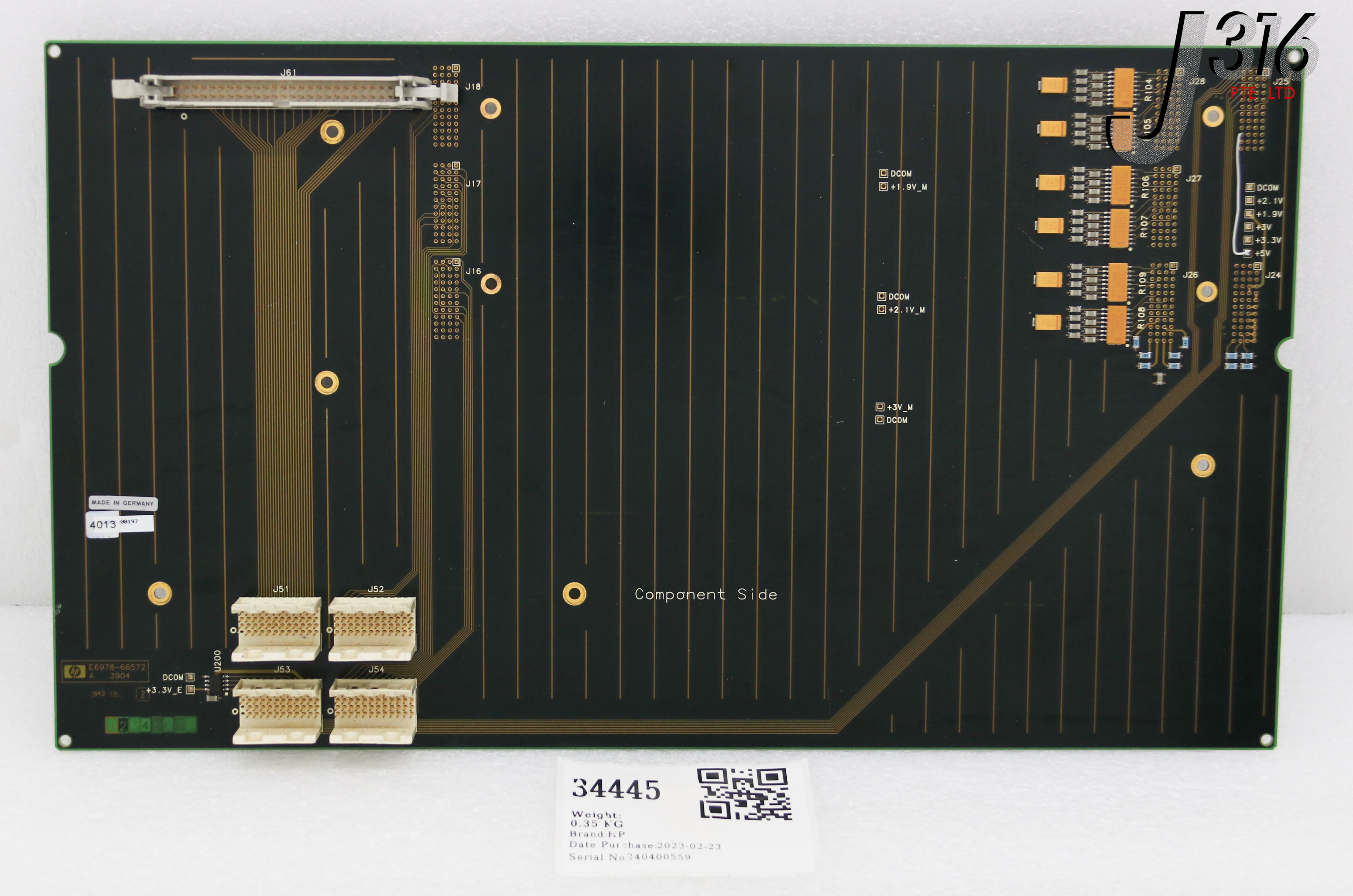 ＊igita＊ 34445 HP PCB, PASSIVE BACKPLANE BOARD VERIGY ADVANTEST 93000 E6978